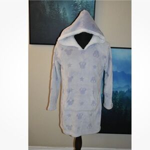 DISNEY MICKEY MINNIE MOUSE Sleepwear Womens Size Medium PJ Lounger Robe Hoodie